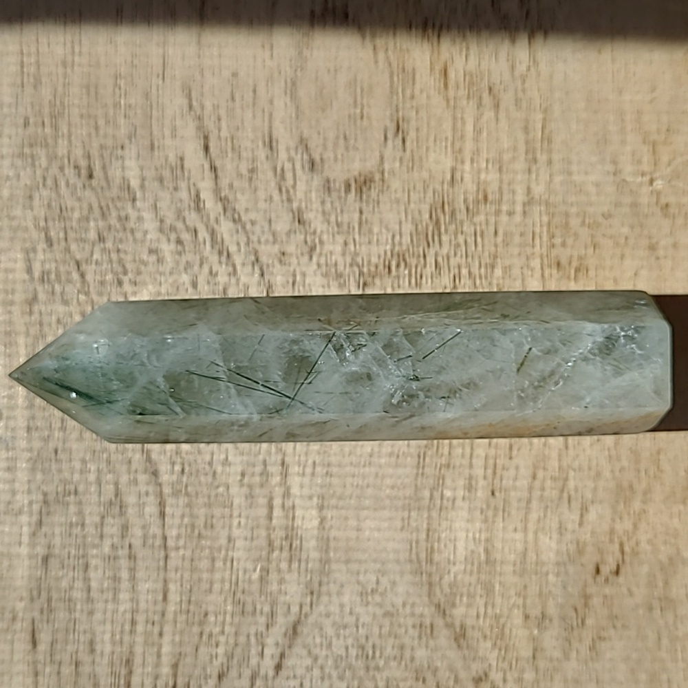 Green Rutilated Quartz Tower